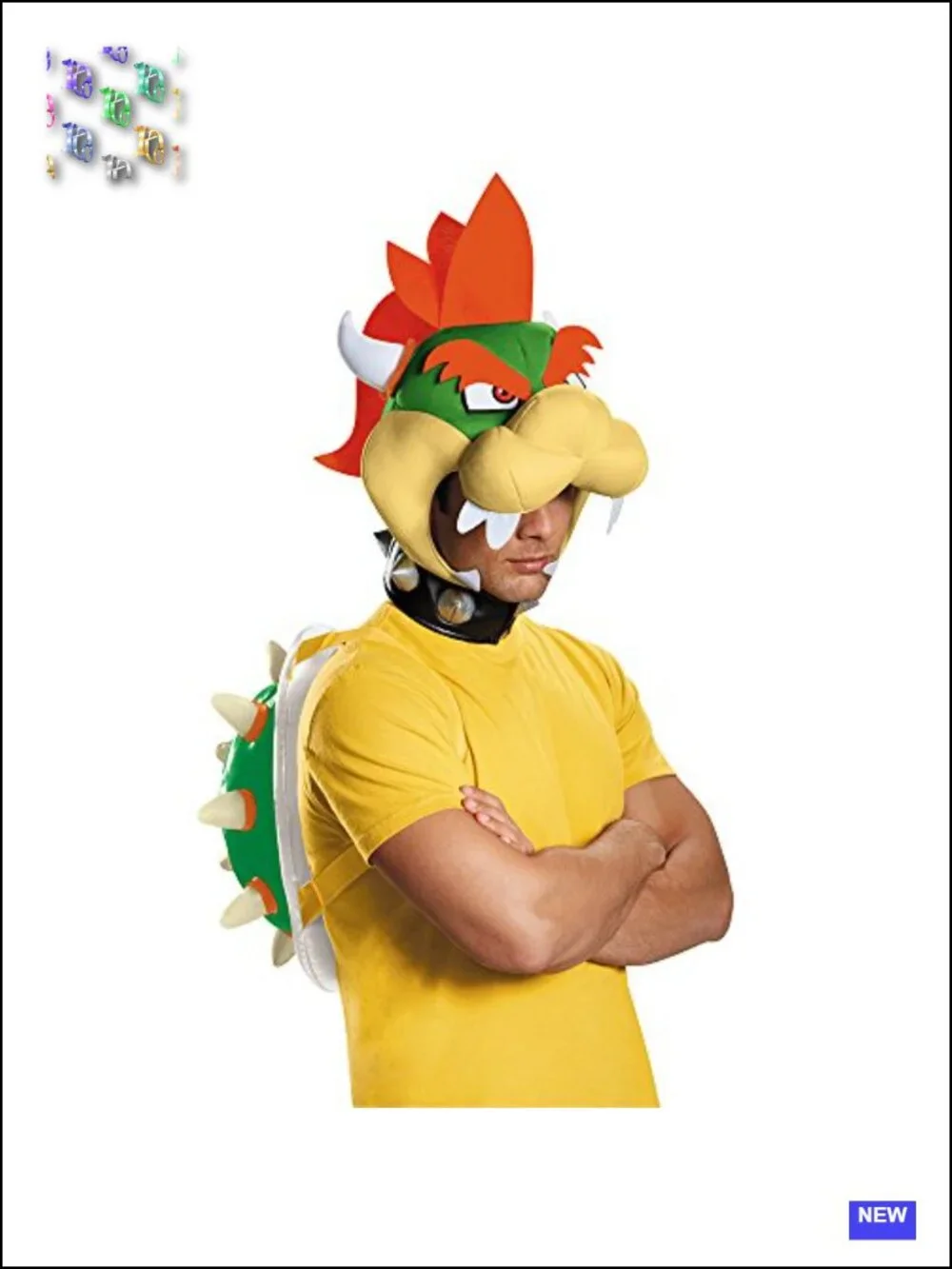 Official Bowser Costume Kit Adult Inflatable Shell Headpiece Halloween